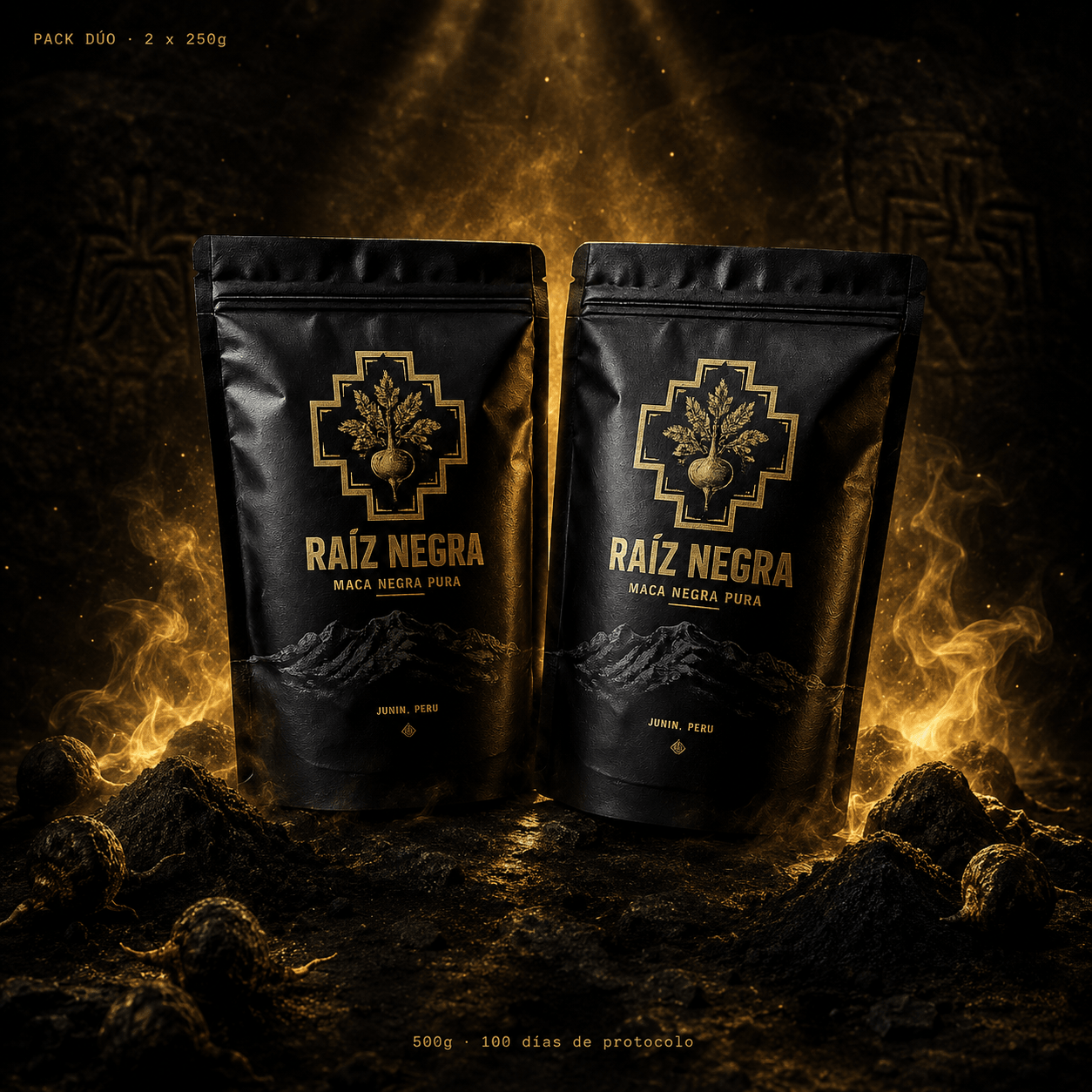 Pack Dúo · Maca Negra Pura · 2 x 250g - Raiz Negra